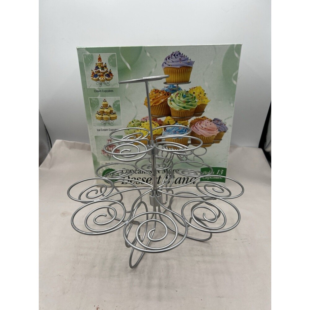 Wilton Cupcakes 'N More Dessert Stand Holds 13 Cupcakes NIB